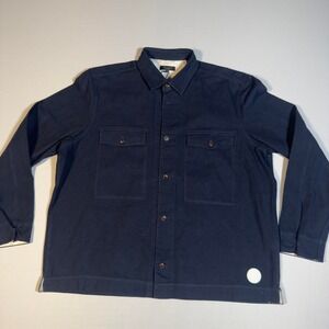 Ted Baker‎ London "Harwich" Canvas Shirt Jacket - Navy Blue - Size 7 (3XL)